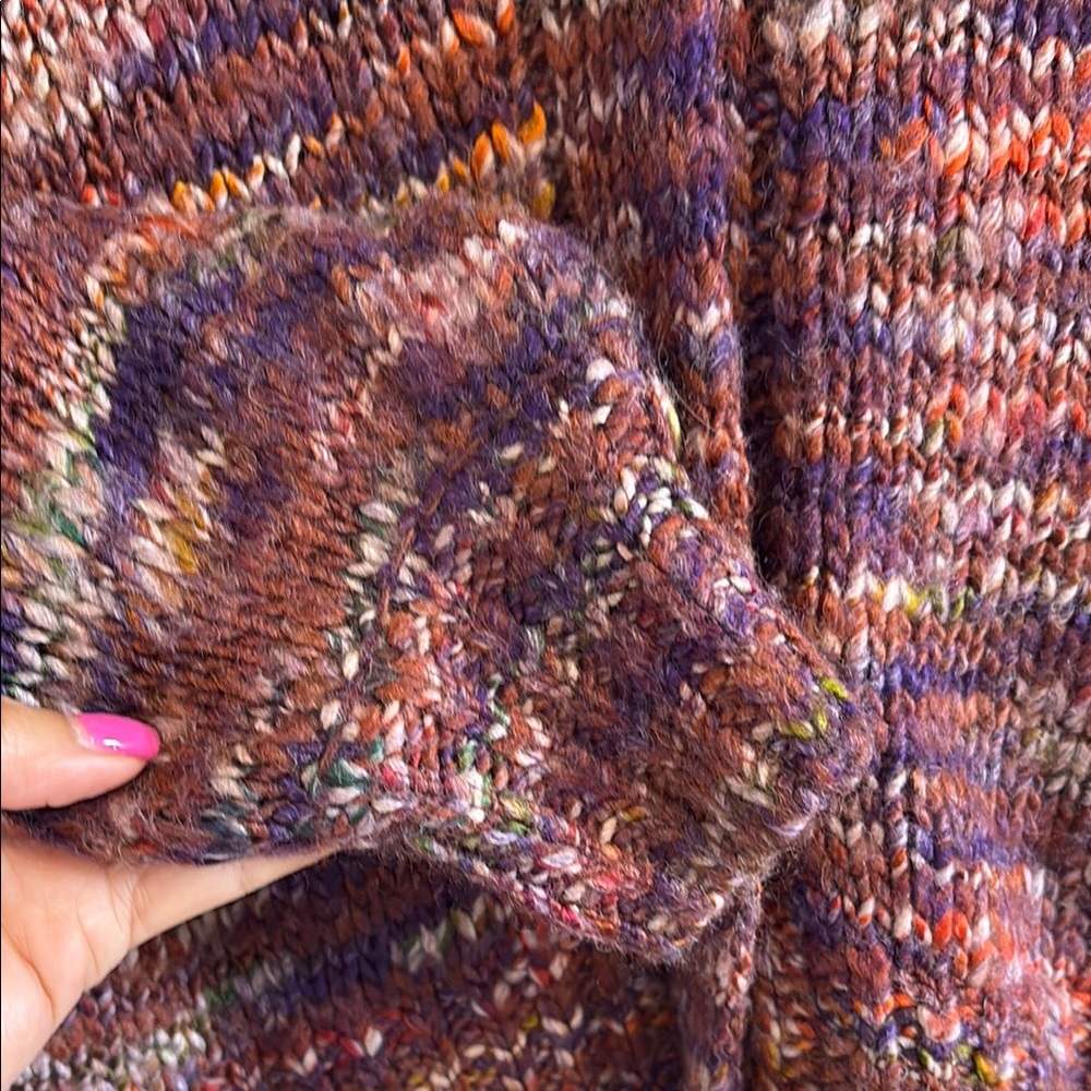 Veronica beard multicolor wool blend cardigan siz… - image 6